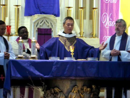 Fr Dinh - First Mass with the Vietnamese Community