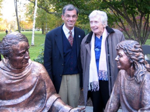 Statue of Emmanuel dAlzon at Assumption College_11