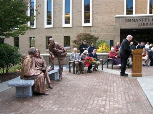 Statue of Emmanuel dAlzon at Assumption College_13